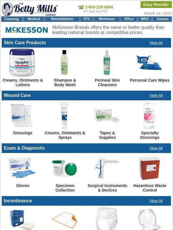 BettyMills.com: McKesson Brand Medical Supplies. | Milled
