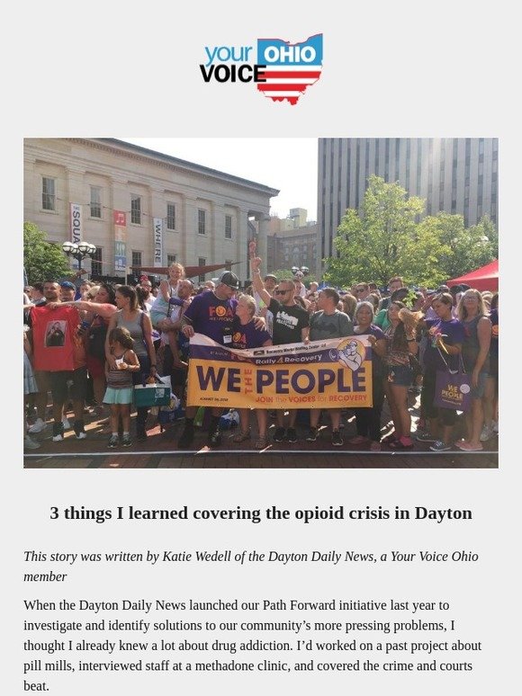 3 things one journalist learned covering the opioid crisis in Dayton