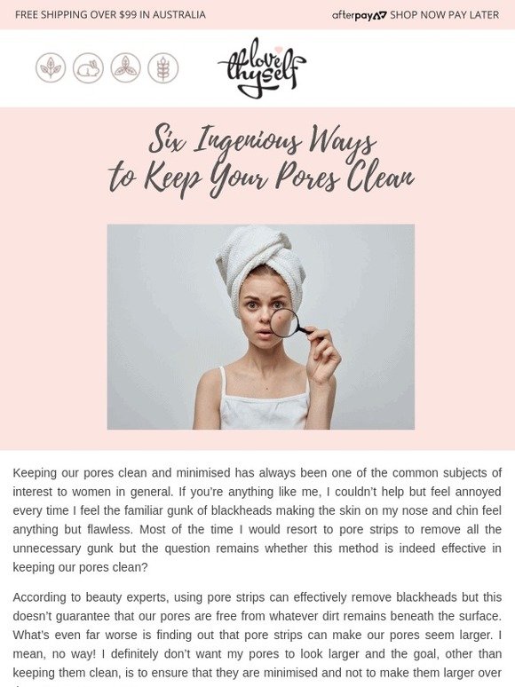 LATEST BLOG - Six Ingenious Ways to Keep Your Pores Clean