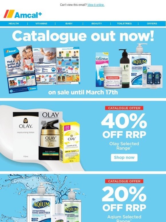 ⏱ Hey -our catalogue ends tonight! Last chance savings on some of your favourite brands!