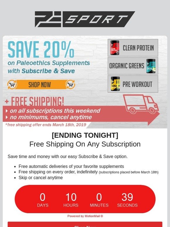 Joy! Free shipping is back… but not for long.