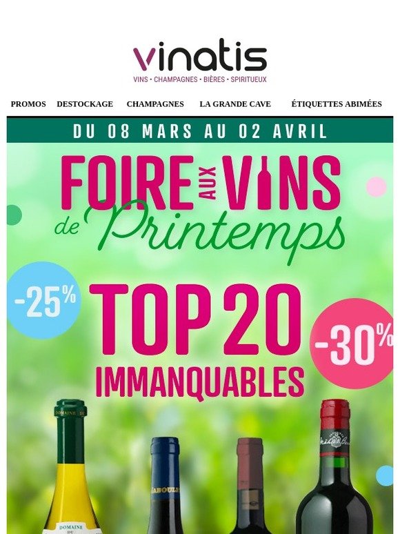 IMMANQUABLES Foire aux Vins : 100% tentation à prix imbattables !