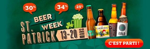 Beer Week Spécial ST Patrick du 13 au 20 Mars