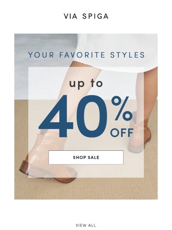 Shop Your Favorites: Up to 40% off!