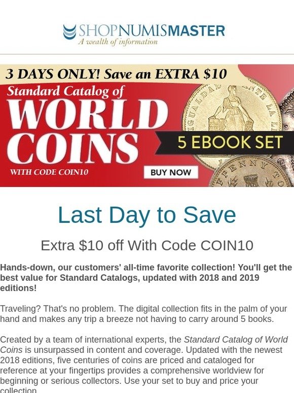 The Standard Catalog of World Coins 5 eBook Set is unsurpassed in content and coverage