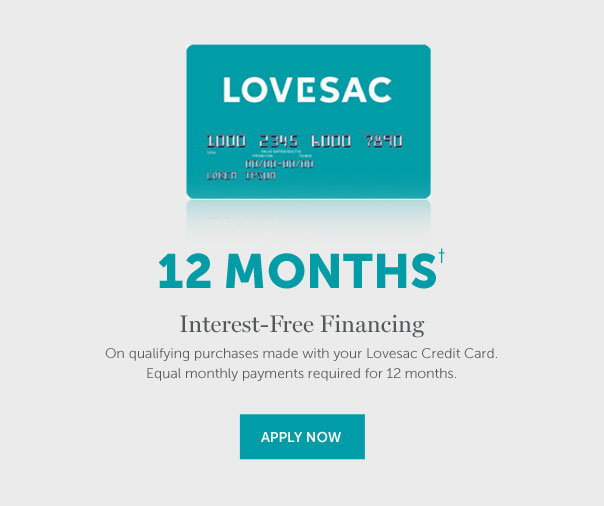 6-MONTHS Interest-Free Financing | On qualifying purchases made with your Lovesac Credit Card. Equal monthly payments required for 6 months. | APPLY NOW >>