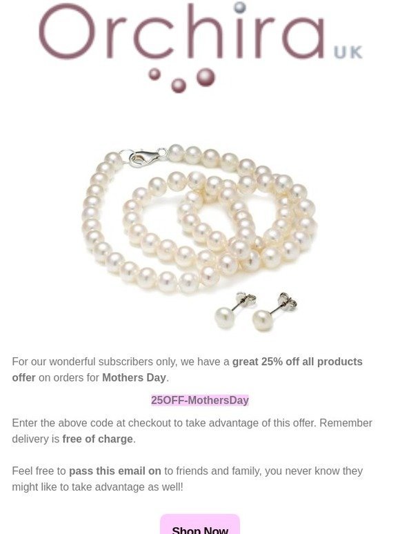 Give a Pearl or two for Mothers Day