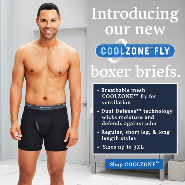 cool zone fly by fruit of the loom