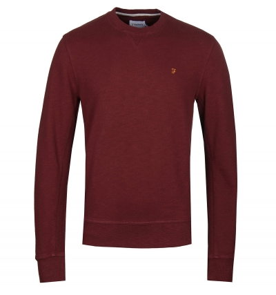 Farah Burgem Slub Burgundy Sweatshirt
