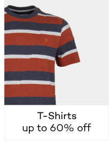 T-Shirts 
Up to 60% off