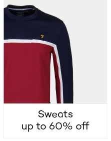 Sweats 
up to 60% off
