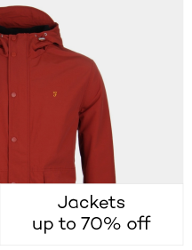 Jackets 
up to 70% off