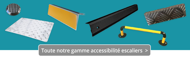 Accessibilité handicapés des escaliers