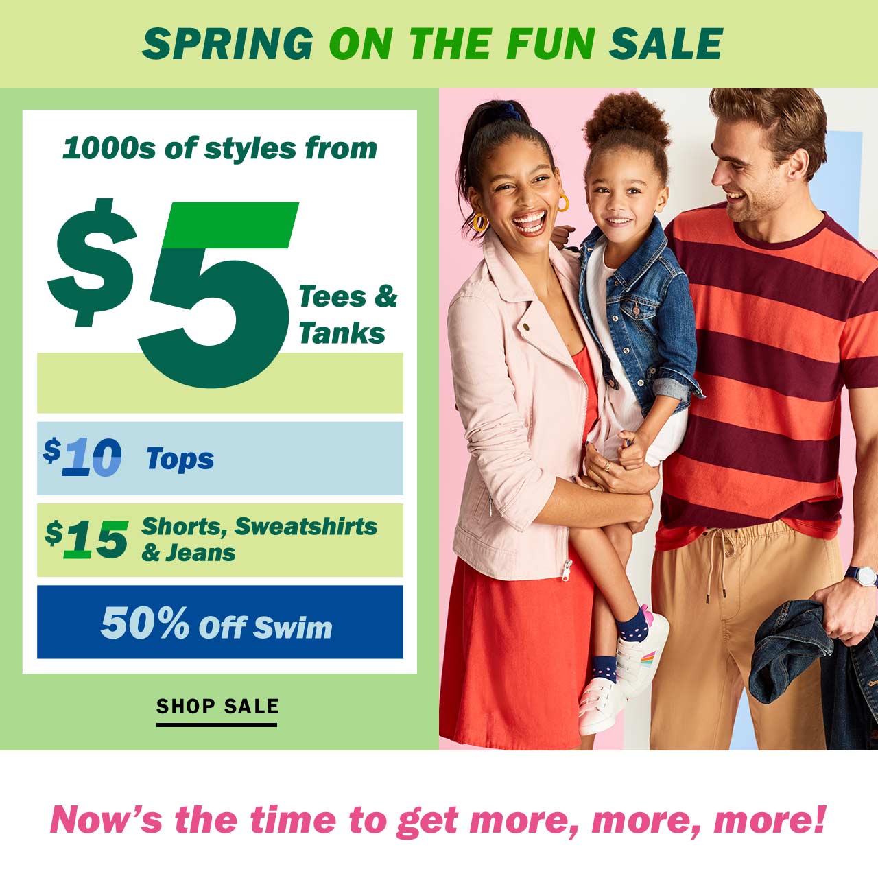 Old Navy: F I V E - D O L L A R tees