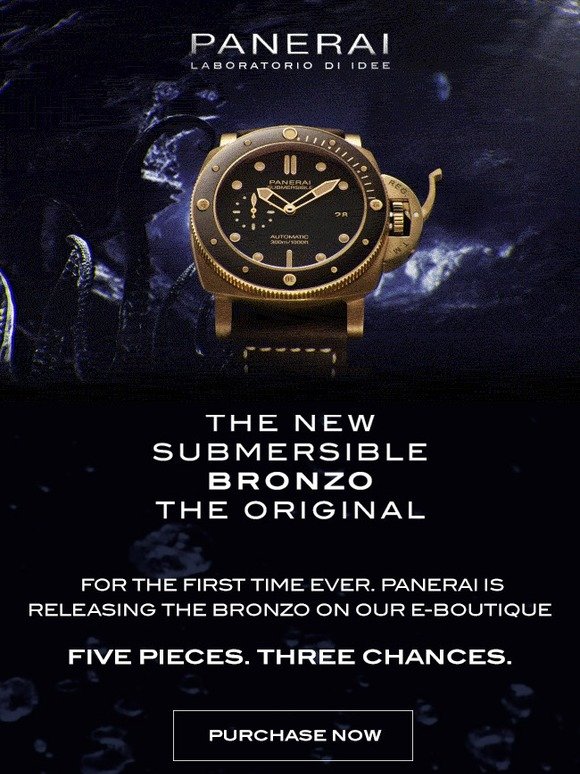 The new Submersible Bronzo. The original.