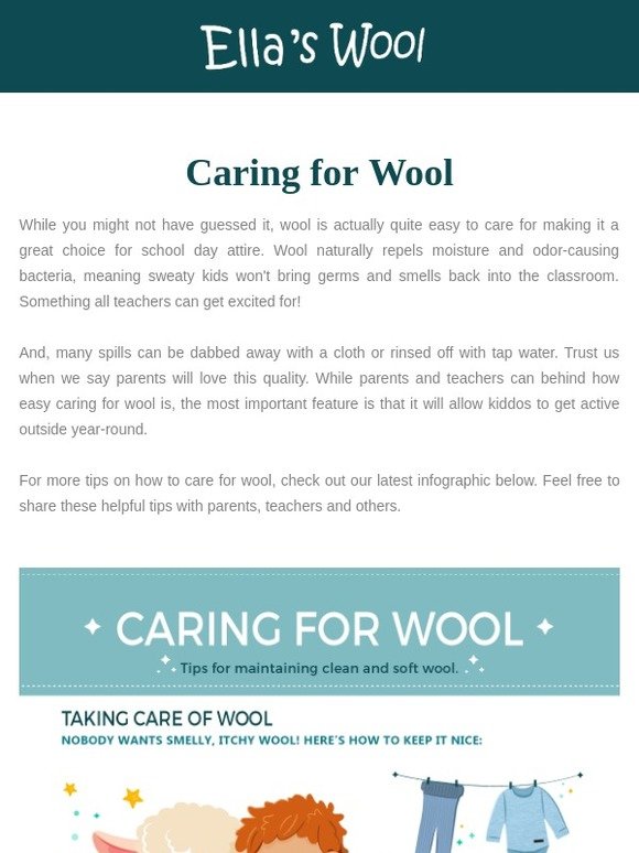 Caring for wool has never been so easy!