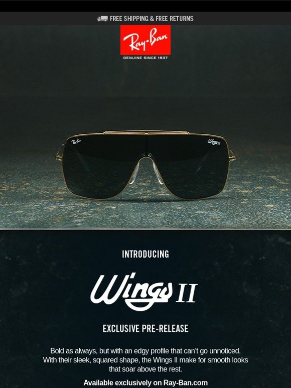 wings 2 ray ban