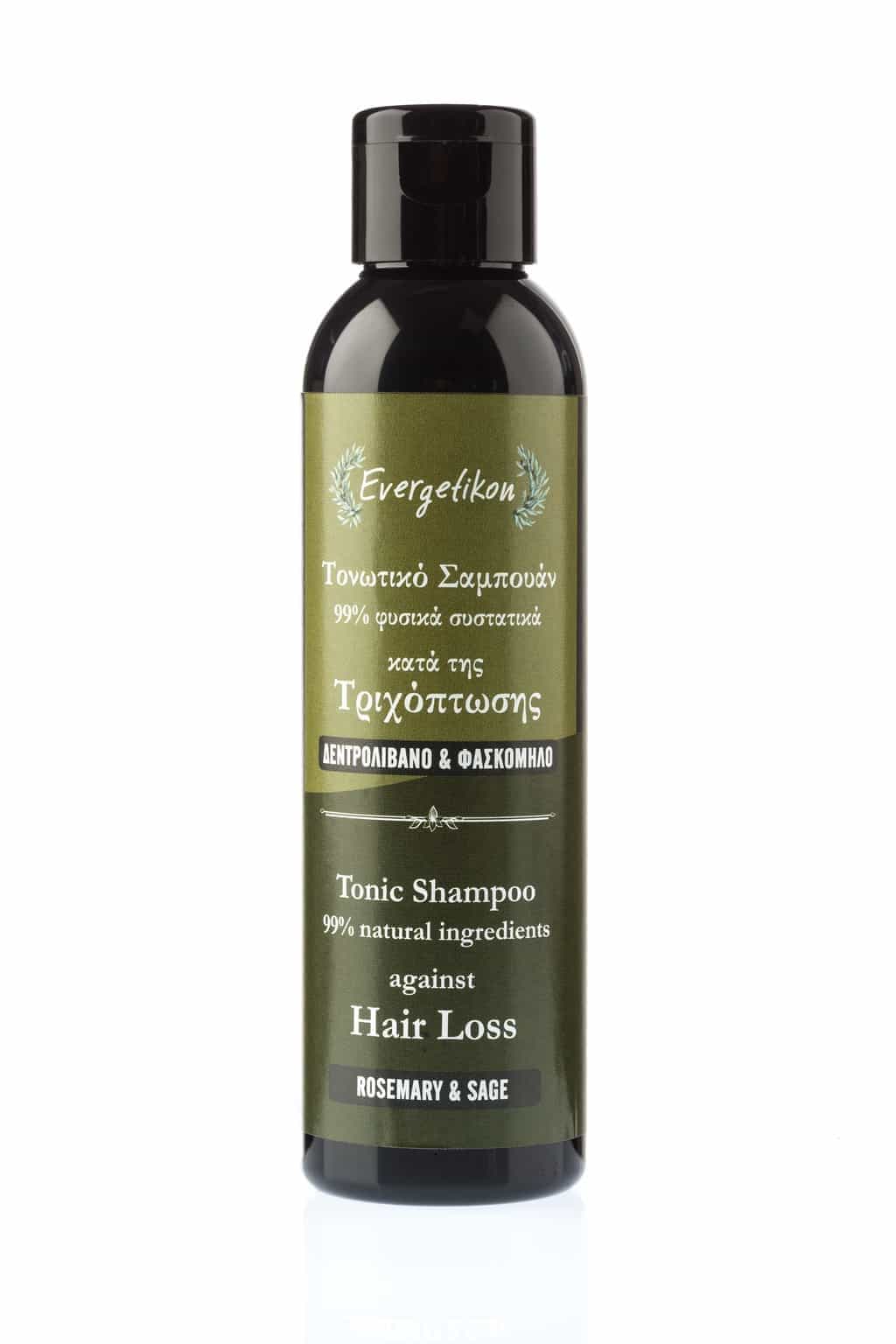 Tonic Shampoo against hair loss with rosemary and sage.