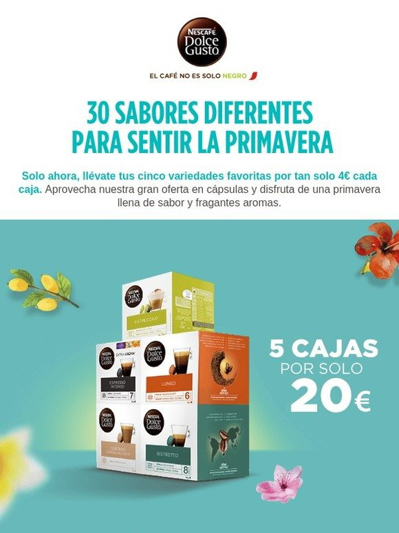 Sólo hoy! 6 cajas con 12 cápsulas Starbucks Nescafe Dolce Gusto por sólo  20,99€ (