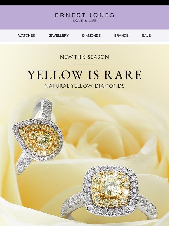 ernest jones yellow diamond ring