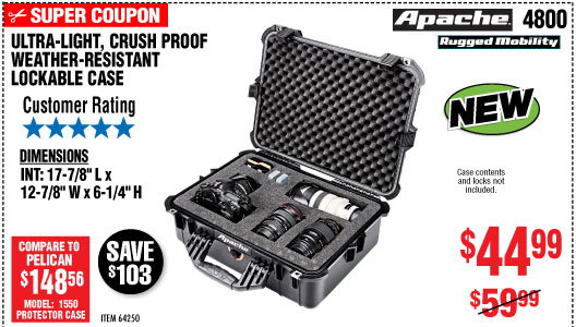 View 4800 Weatherproof Protective Case - X-Large