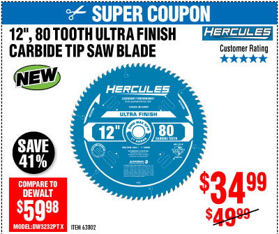 View 12 in. 80T Ultra Finish Circular Saw Blade