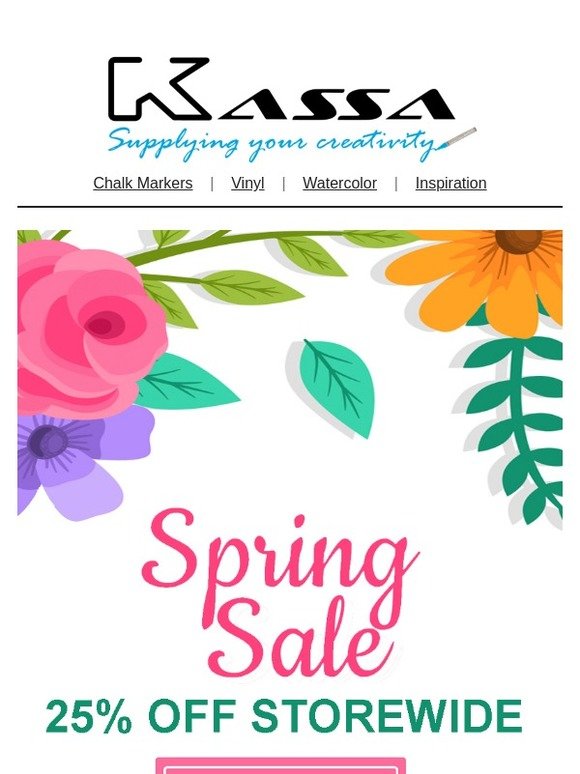 Spring Sale! 25% OFF 🌸