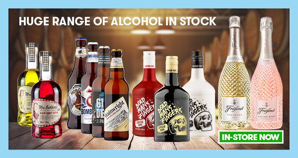 Huge Range of Alcohol In Stock