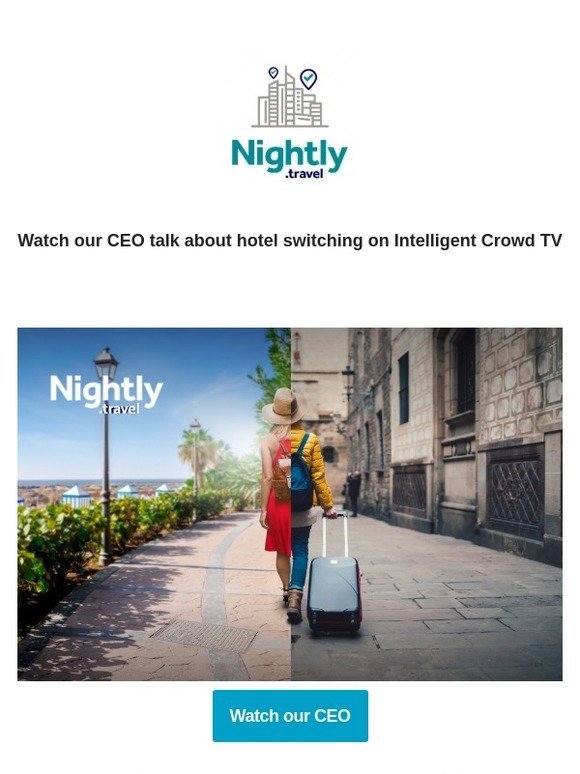 Watch our CEO talk about hotel switching on Intelligent Crowd TV