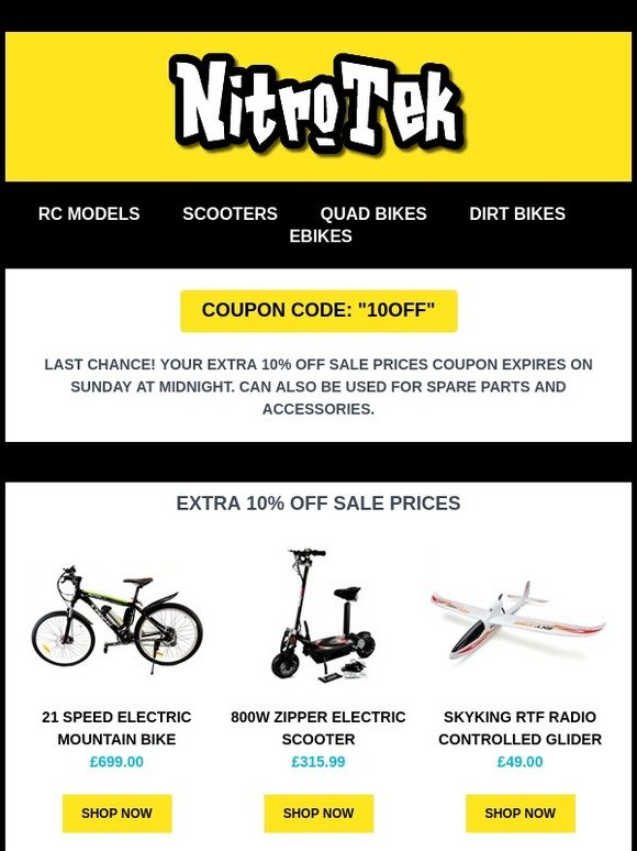 Last Chance! Your Coupon Expires Midnight On Sunday
