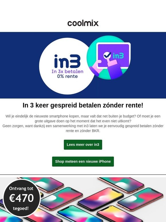 Te krap bij kas voor een nieuwe iPhone? Geen probleem
