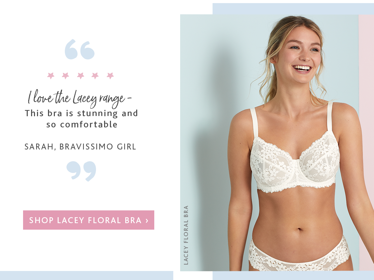 Lacey Floral Bra