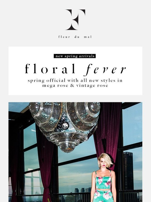 Fleur du Mal Floral Fever 🌷 New Spring Arrivals Milled