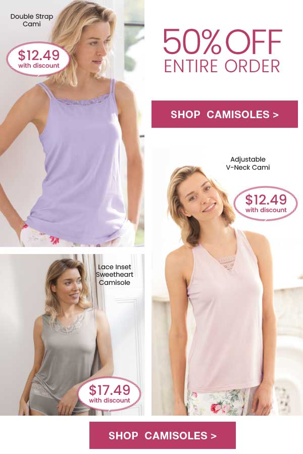 WinterSilks: The camis you can wear with everything + Take 50% OFF | Milled