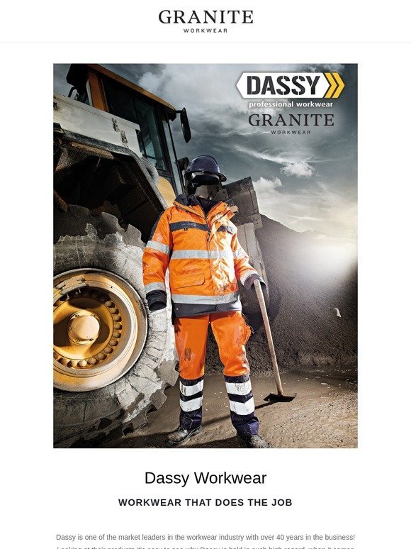 You Won't Want To Miss This Dassy Workwear!