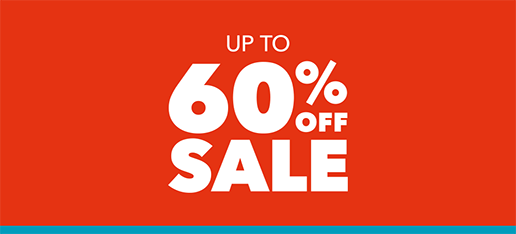 Save up to 60% Off