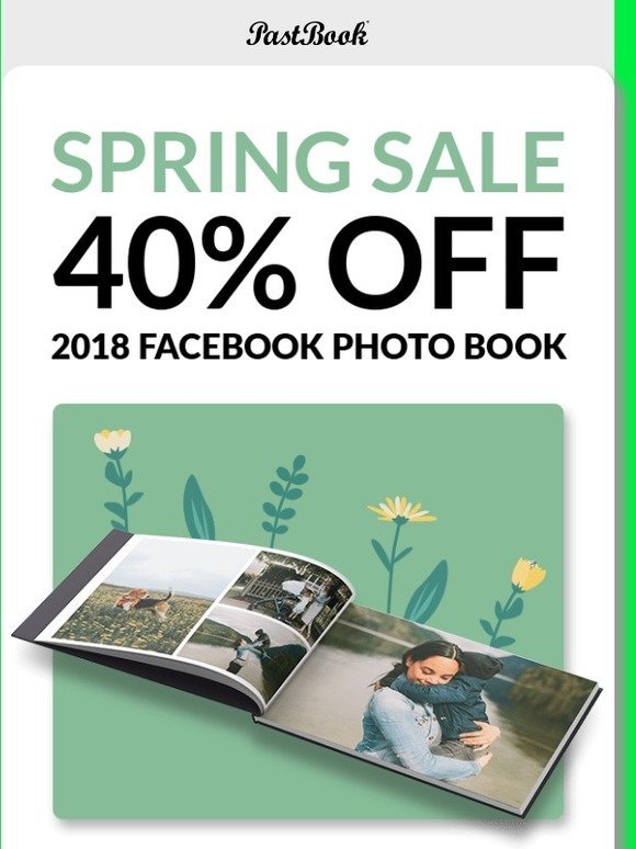 Spring cleaning: get 40% off your 2018 photo book! ✨