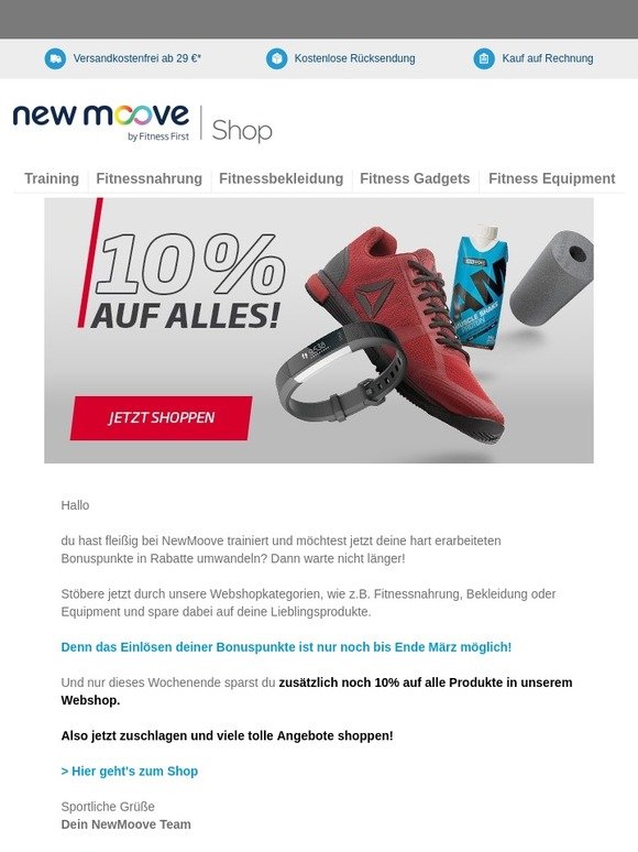 NUR DIESES WOCHENENDE! 10% AUF ALLES!