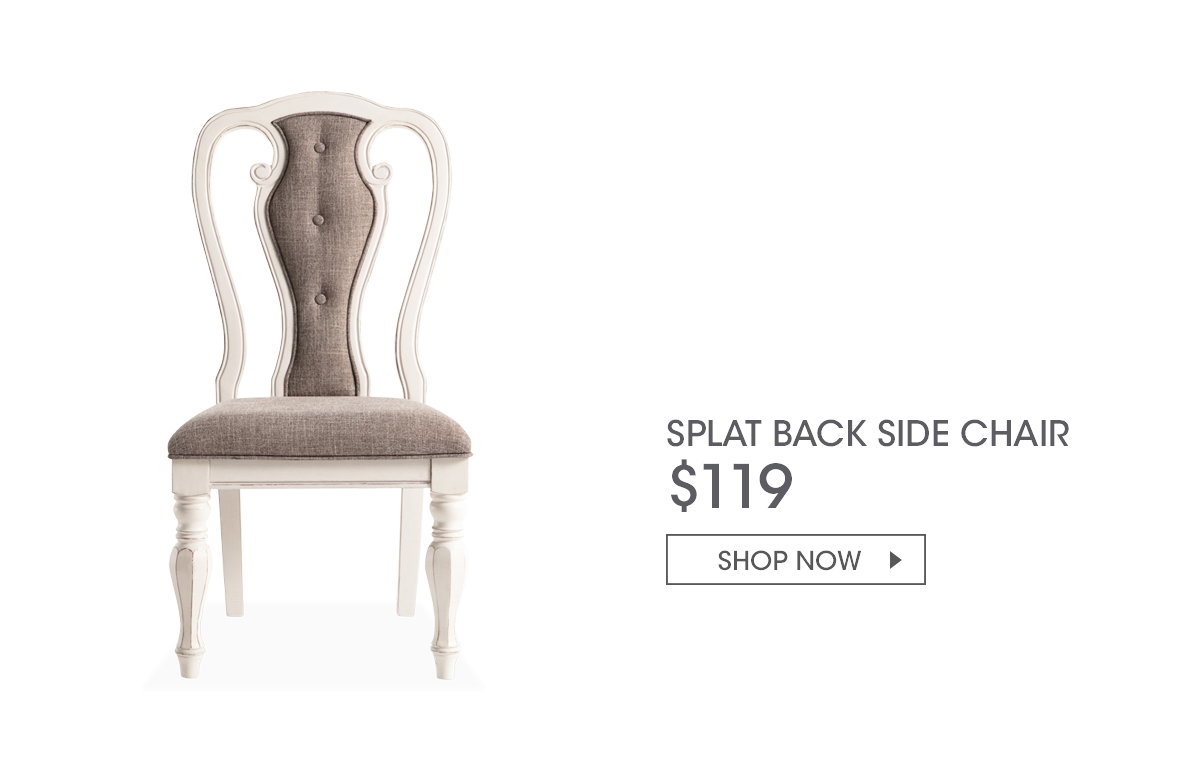 SPLAT BACK SIDE CHAIR | $119