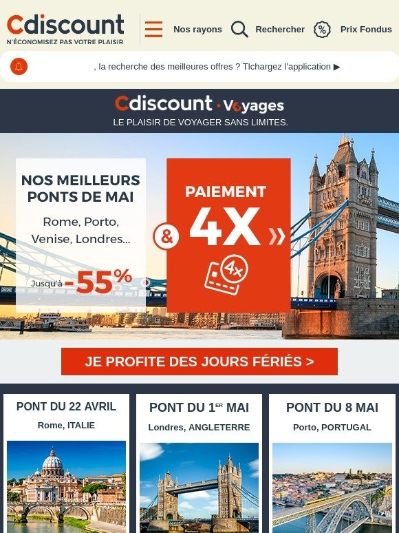 ☀ Destination week-end prolongé !