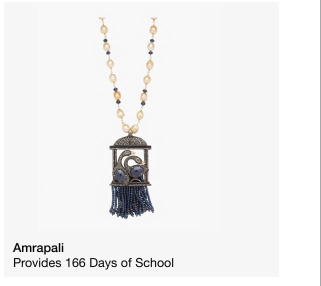 Amrapali Diamond Birdcage Pendant Necklace