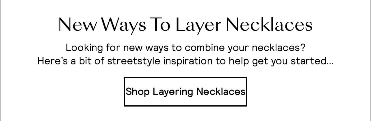 Shop All Layering Necklaces