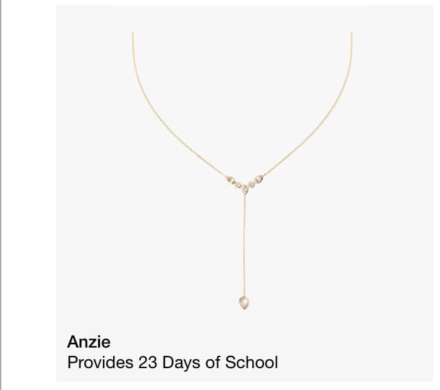 Anzie Classique Bezel Y Necklace