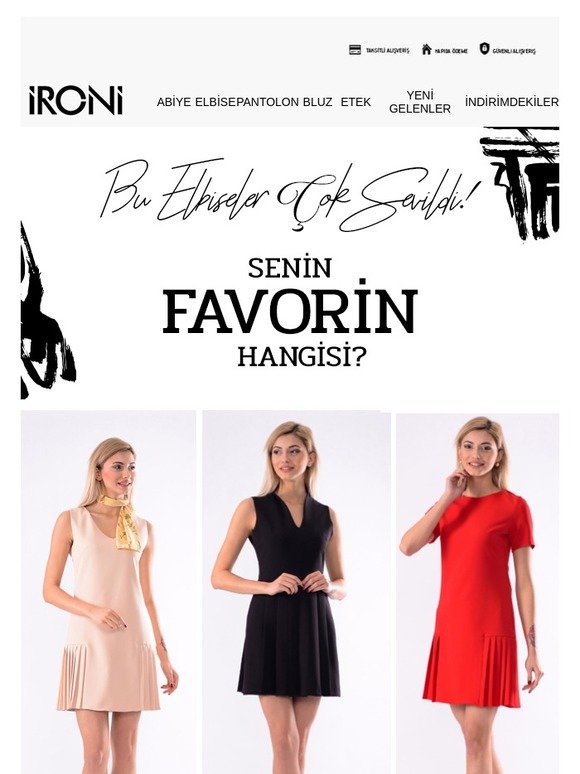 En Sevilen Yeni Elbise Modelleri
