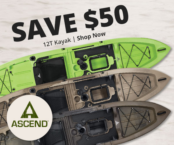 Cabela's Limited Time Only! Save 50 On Select Ascend Kayaks Milled
