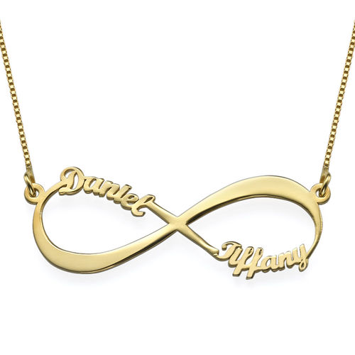 Infinity Name Necklace in Gold Plating