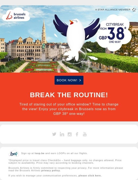 ✈ ️Need a break from the routine? ✈️
