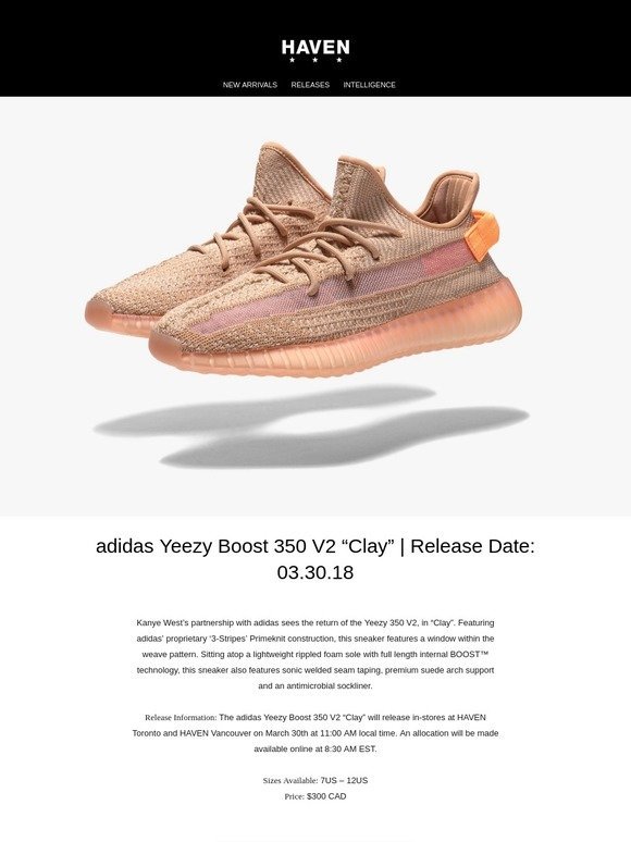 yeezy march 30th