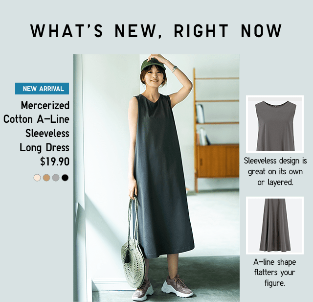 uniqlo mercerized cotton dress