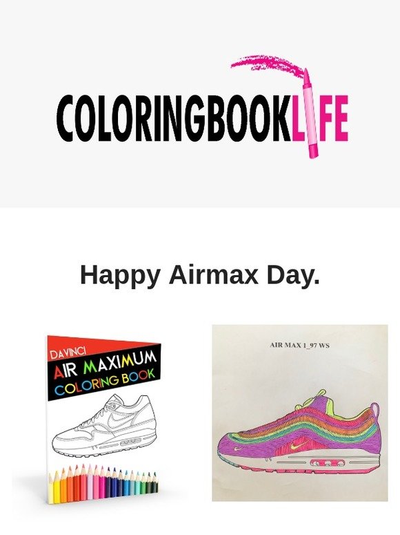 NEW AIRMAX COLORING BOOK FOR AIRMAX DAY!  😃